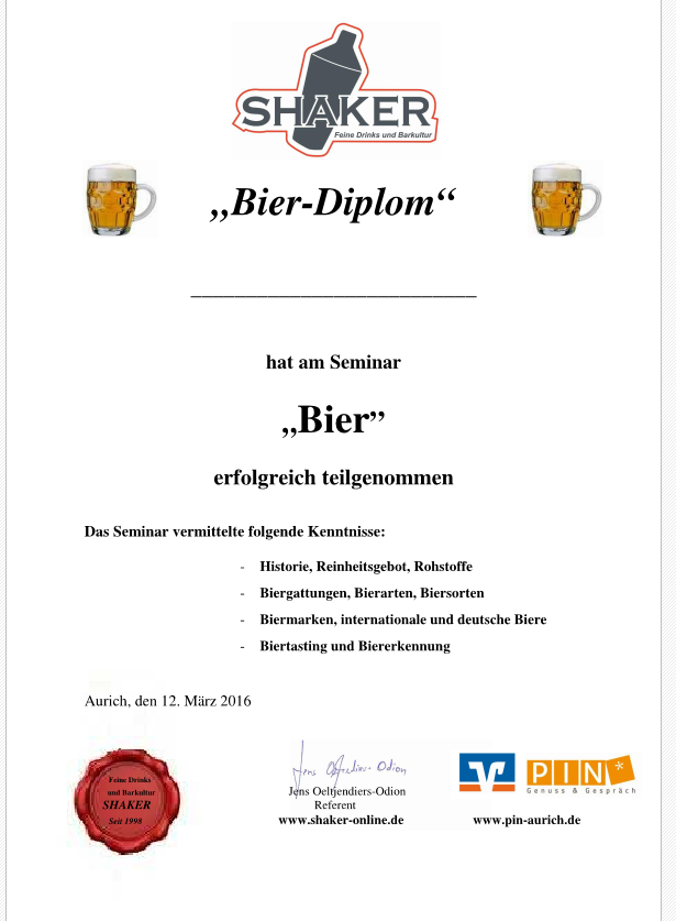 Bier Diplom