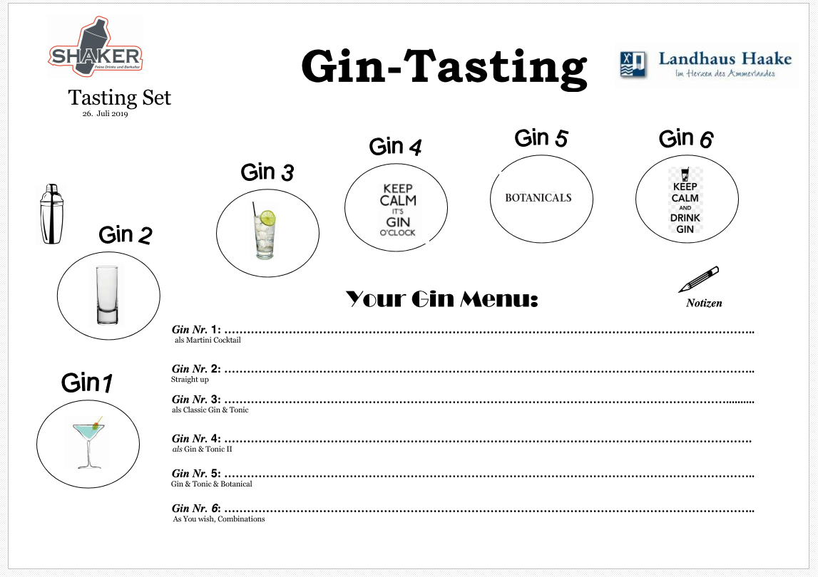 Gin Tasting-Set