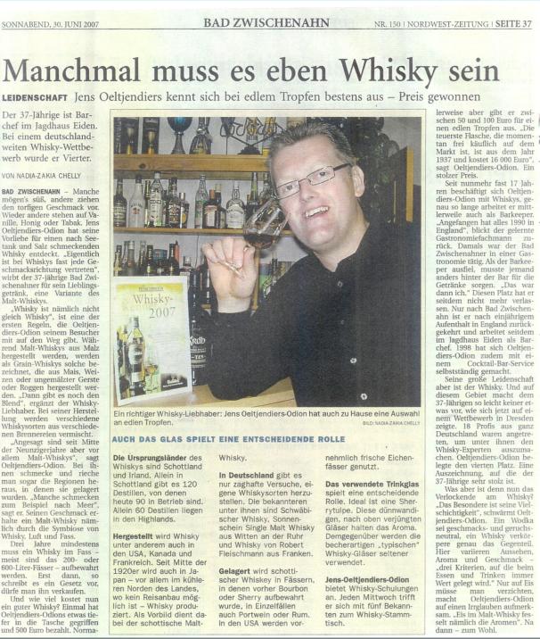 Presse Whisky Wettbewerb